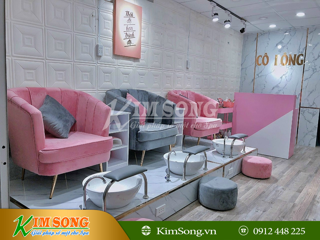 bộ ghế làm nail