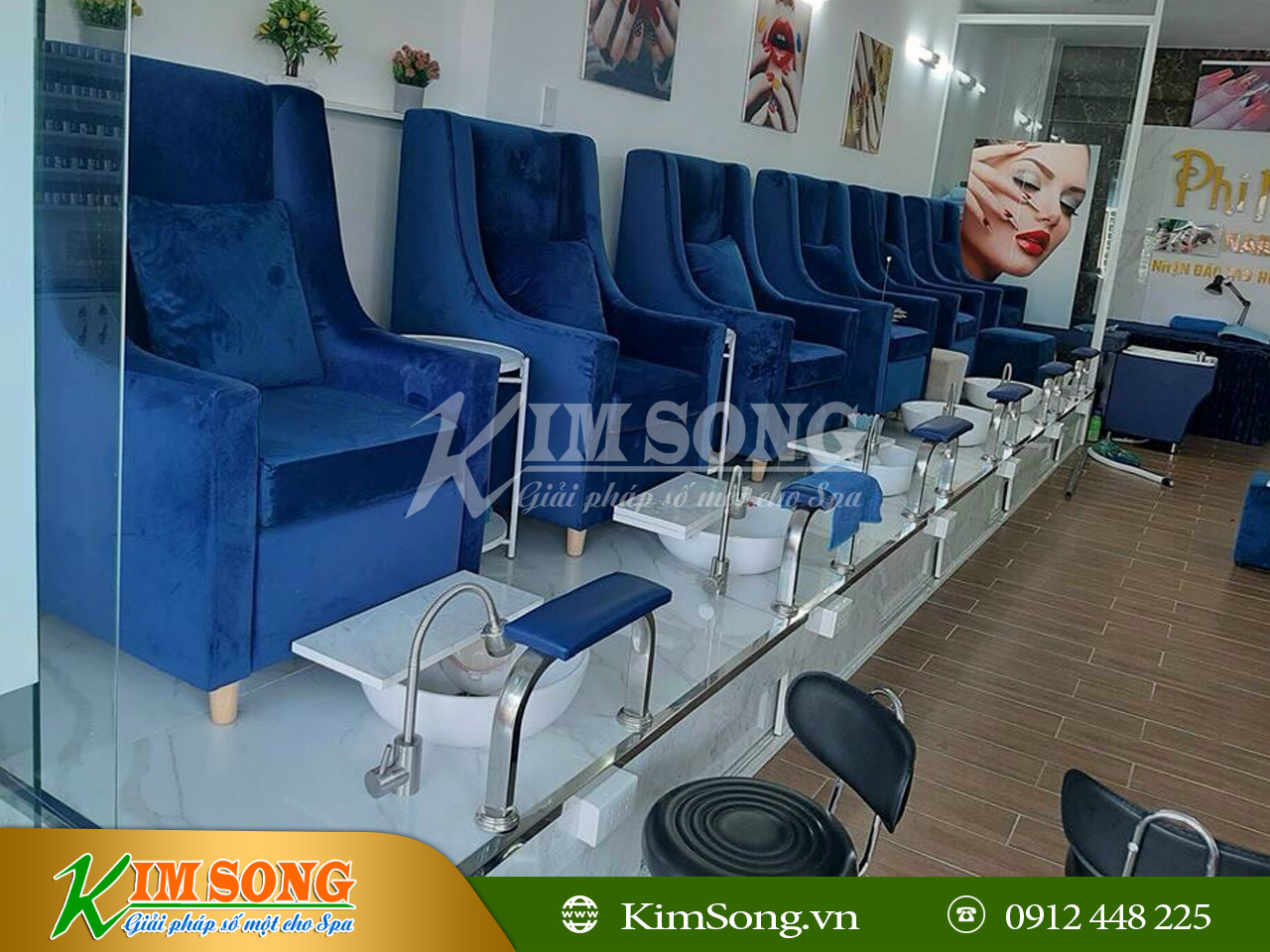ghế khách ngồi làm nail