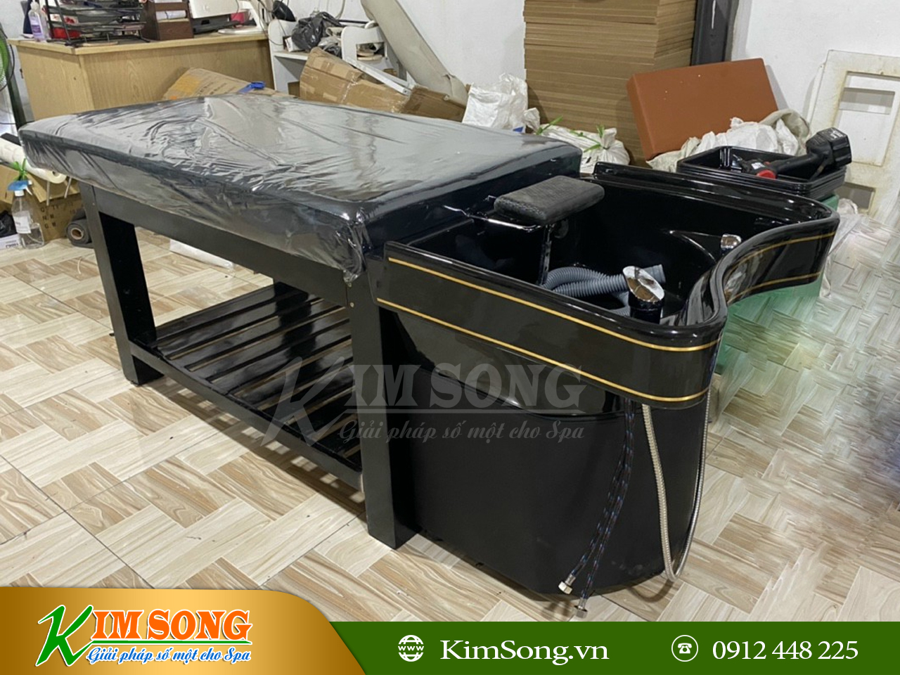 giường gội đầu bồn sứ tai thỏ