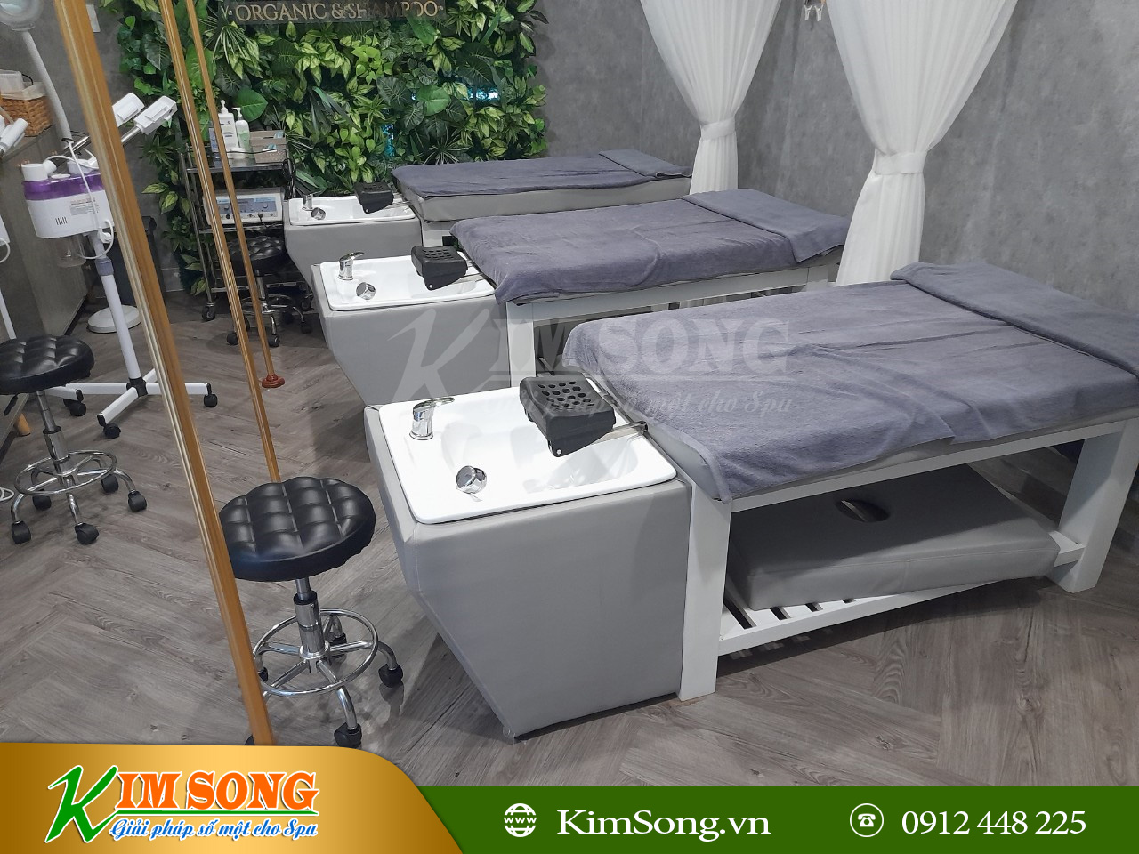 giường gội đầu dưỡng sinh 2 in 1